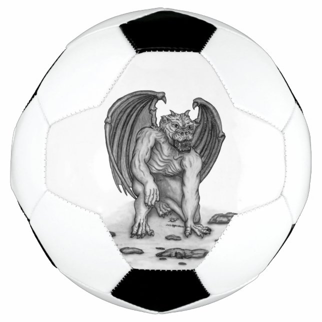 Golem Gargoyle Soccer Ball (Front)