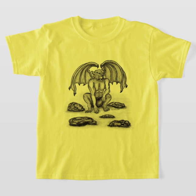 Golem Gargoyle T-Shirt (Laydown)
