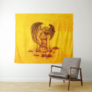 Golem Gargoyle Tapestry