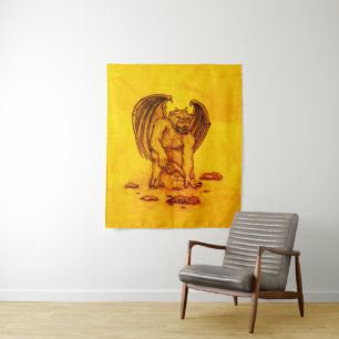 Golem Gargoyle Tapestry