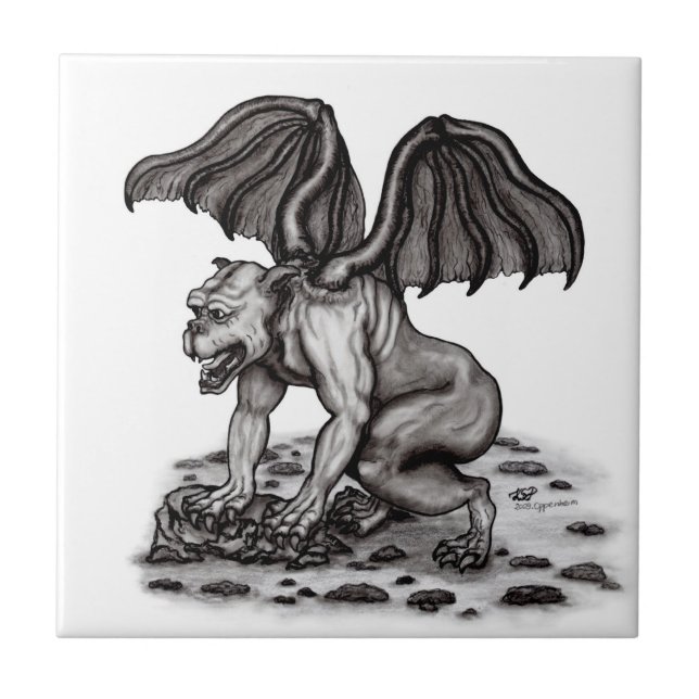 Golem Gargoyle Tile (Front)