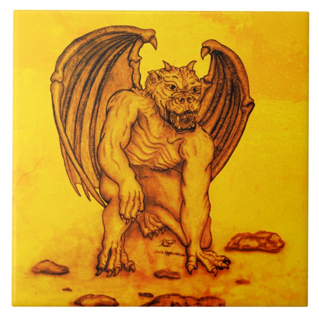 Golem Gargoyle Tile (Front)