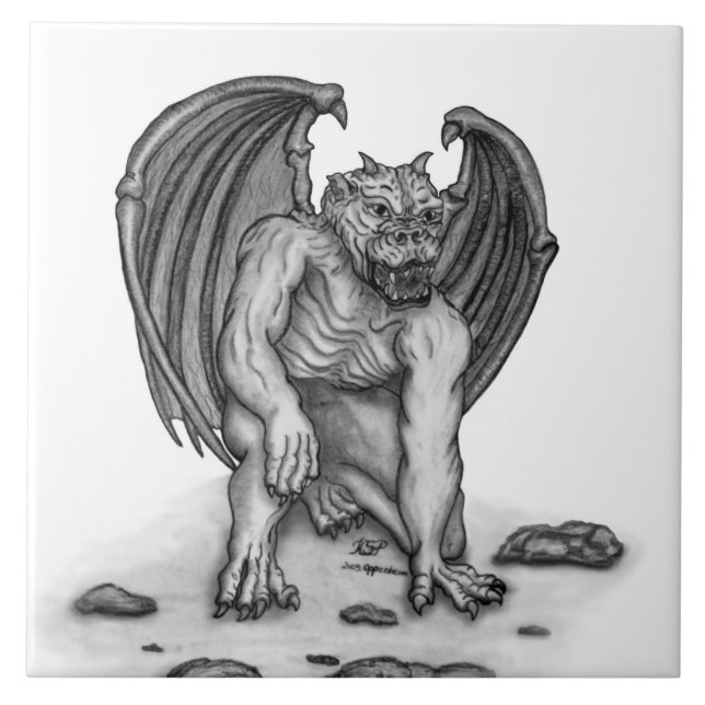 Golem Gargoyle Tile (Front)