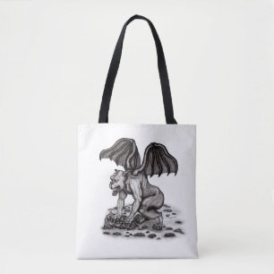 Golem Gargoyle Tote Bag