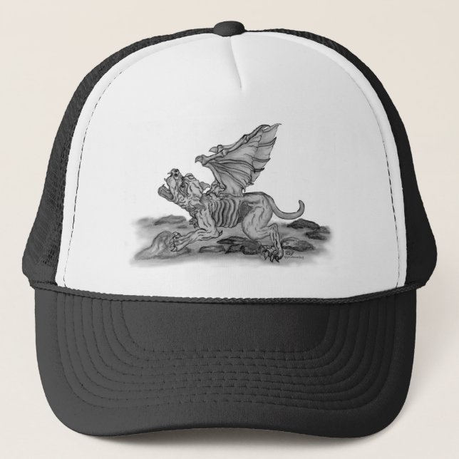 Golem Gargoyle Trucker Hat (Front)