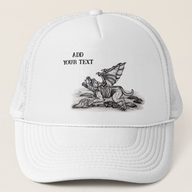 Golem Gargoyle Trucker Hat (Front)