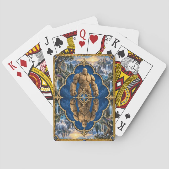 Golem, Gothic Fantasy Monster Playing Cards (Back)