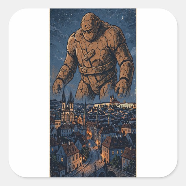 Golem of Prague Sticker (Front)