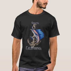 Goleta California Swordfish Marlin Ocean Fishing T-Shirt