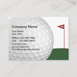 Golf 18 Hole Design Business Card