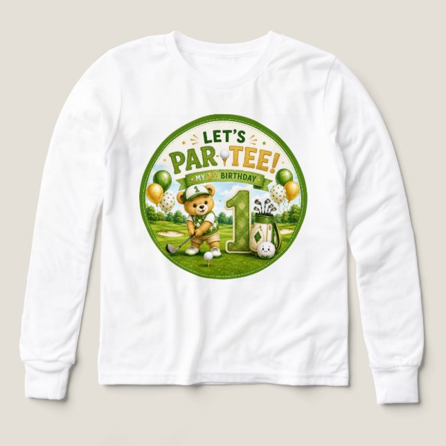 Golf 1st Birthday party (Design Front)