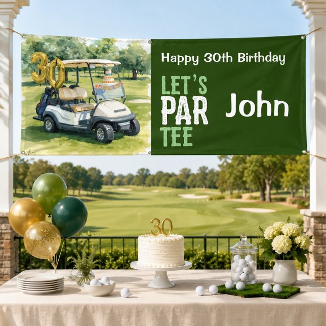 Golf 30th Birthday for golfer party  Banner (Creator Uploaded)