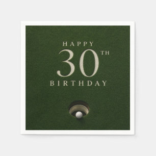 Golf 30th Birthday Par tee Napkin