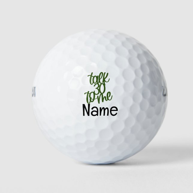 Golf 30th Birthday talk thirty to me Golf Balls (Front)
