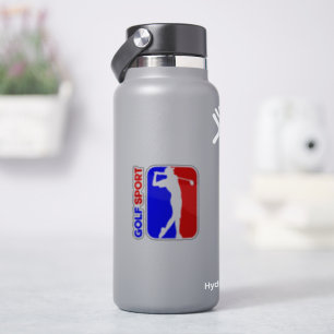 Golf   3"x 3"- Glossy Transparent Sticker