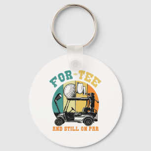 Golf 40th Birthday Fourty Still On Par Funny 40 Ye Key Ring