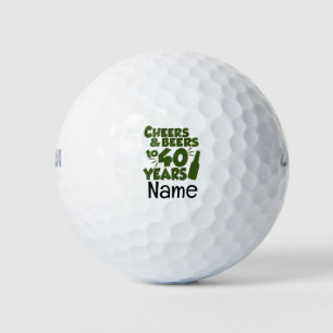 Golf 40th Birthday theme to golfer Golf Balls