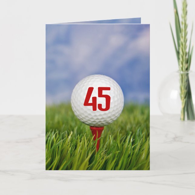 Golf 45th Birthday Party Invitation (Front)