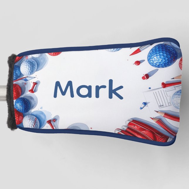 Golf 4th July American themed  Head Cover (Front)