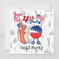 Golf 4th July Independence Day Barbecue Party