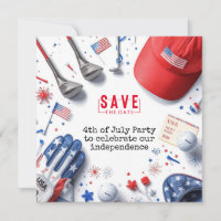 GOLF 4th July Independence Day Golfer party