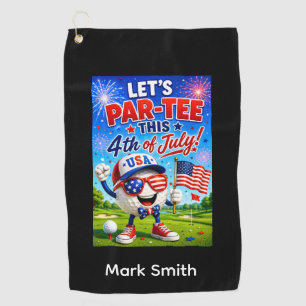 Golf 4th July Independence Day Towel