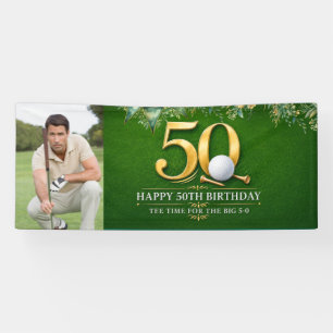 Golf 50th Birthday create your own Banner