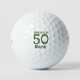 Golf 50th Birthday Par tee thirty party for golfer Balls