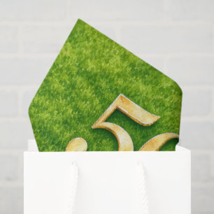 Golf 50th Birthday with Number for Golfer Tissue Paper