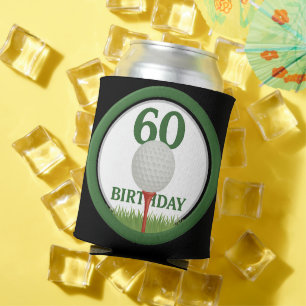 Golf 60th Birthday for Golfer  Can Cooler