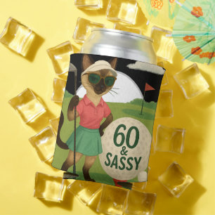 Golf 60th Birthday for Golfer  Can Cooler