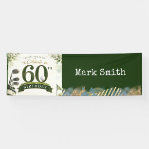 Golf 60th birthday party for golfer  banner