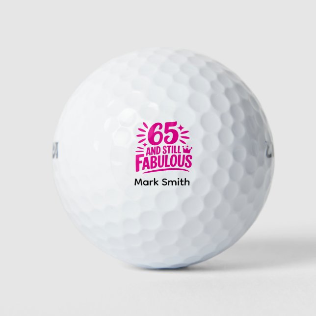 Golf 65th birthday for golfer  balls (Front)