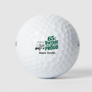 Golf 65th birthday for golfer balls