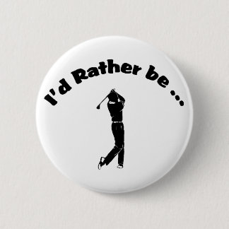 Golf 6 Cm Round Badge