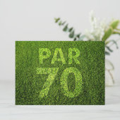 Golf 70th Birthday Party Invitation (Standing Front)