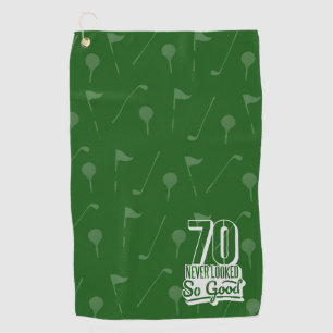 Golf 70th Birthday to golfer never looked so good Towel