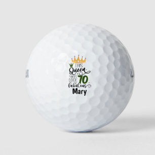 Golf 70th Birthday to You with Golf Flag  Balls