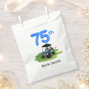 Golf 75th Birthday to Golfer Favour Bags