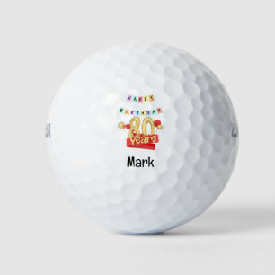 Golf 80th Birthday for Golfer  Balls