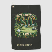 Golf 80th Birthday Personalised