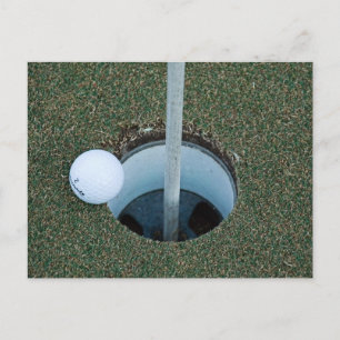golf ... a game of inches postcard