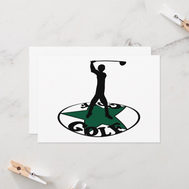 Golf - a wonderful game  invitation (Front/Back In Situ)