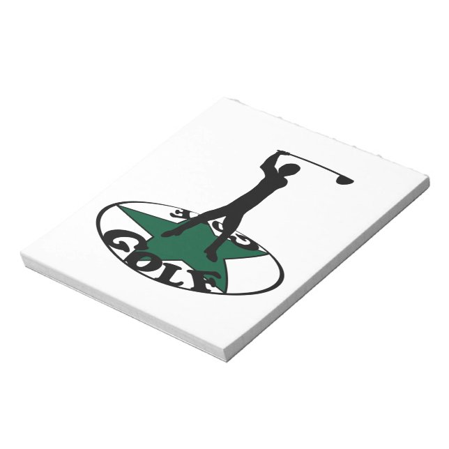 Golf - a wonderful game  notepad (Rotated)