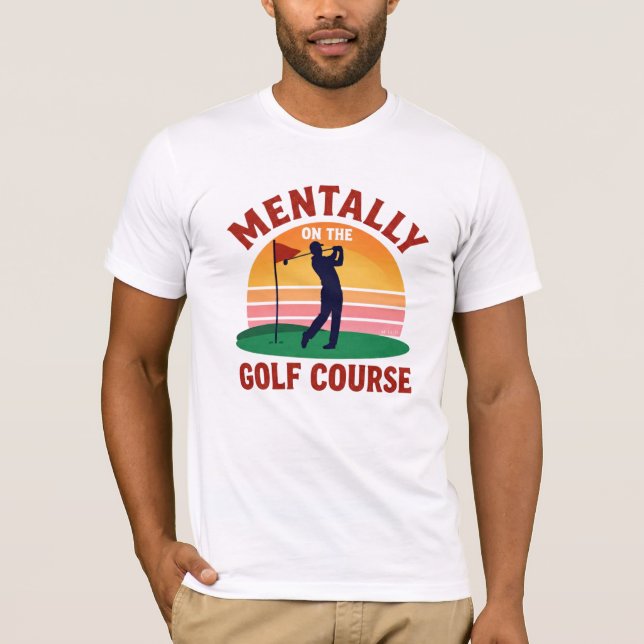 Golf Addiction Funny Golfer T-Shirt (Front)
