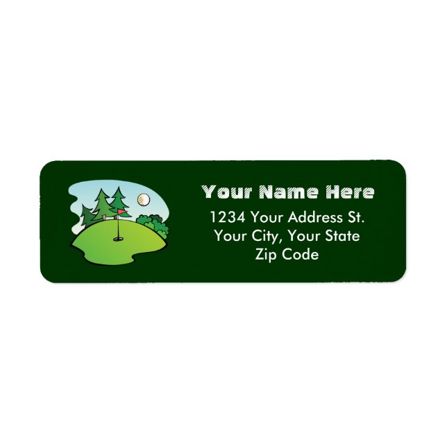 Golf Address Labels (Front)