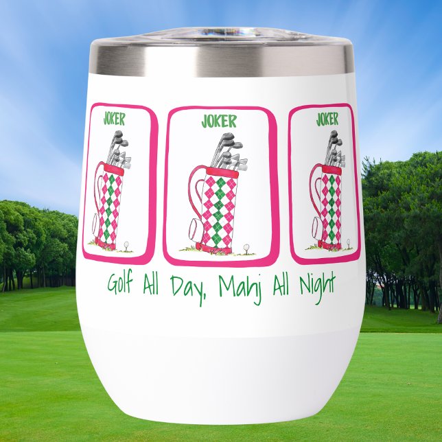 Golf All Day, Mahj All Night Personalised Mahjong (Creator Uploaded)