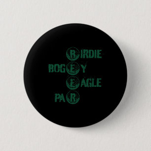 Golf And Beer Funny Golf Golfing Golfer Joke Dad 6 Cm Round Badge
