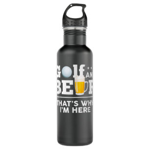 Golf and Beer Joke Dad Funny Fathers Day Drinking  710 Ml Water Bottle