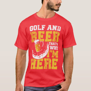 Golf and Beer pro green sport fun drinking gift T-Shirt